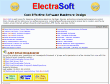 Tablet Screenshot of electrasoft.com